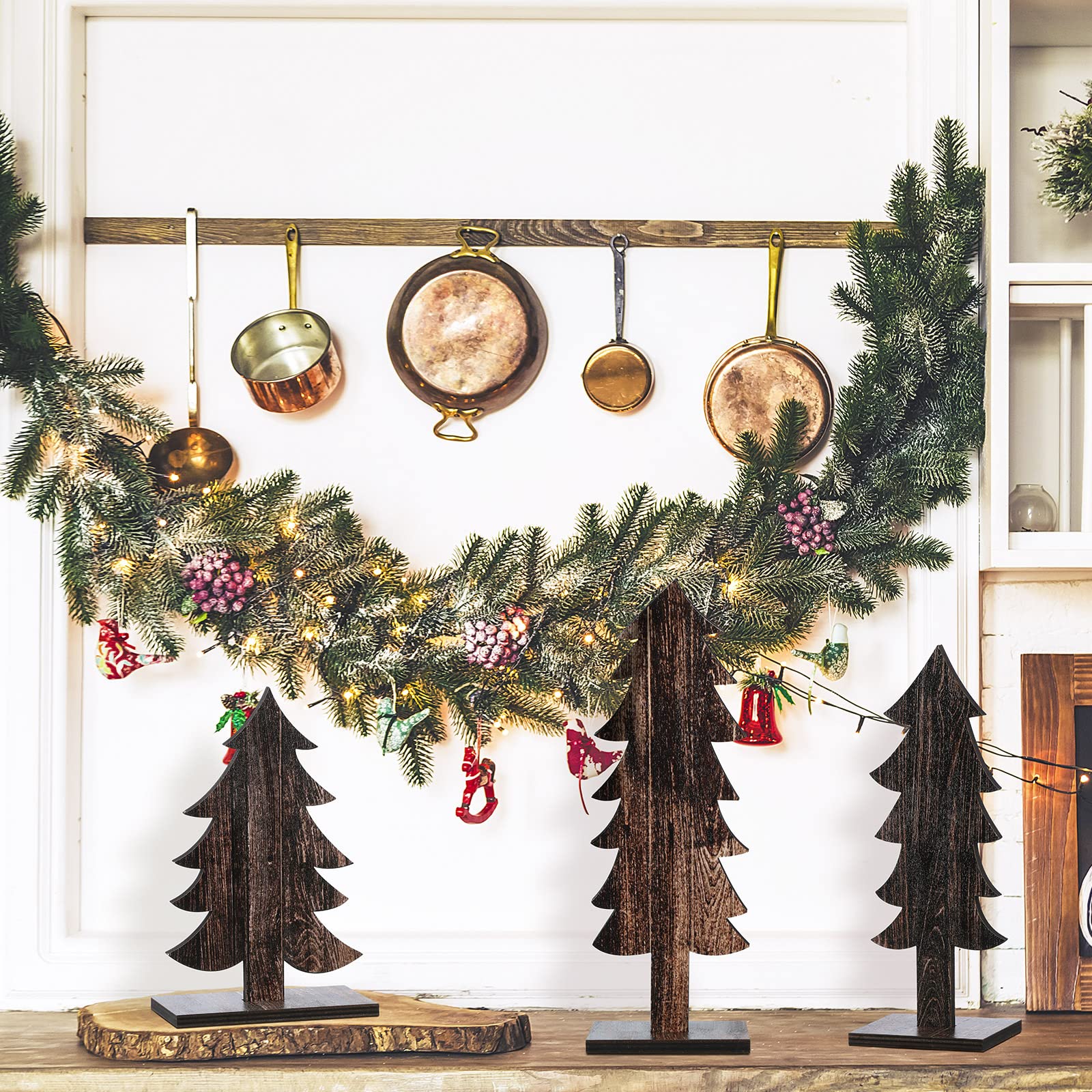 Snapklik.com : Meooeck 3 Pcs Rustic Christmas Decor Tabletop Christmas ...