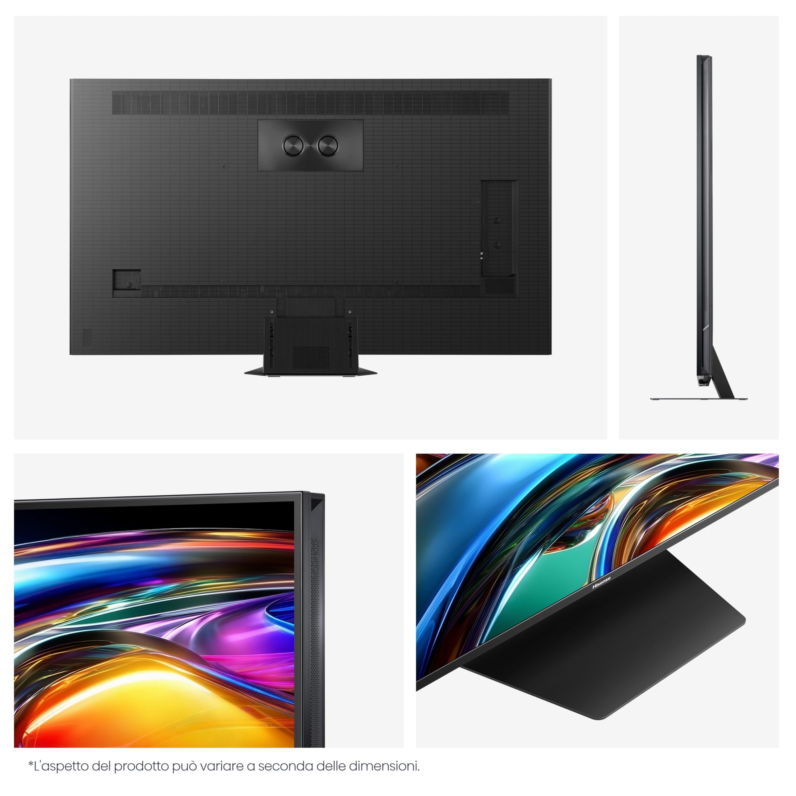 Hisense Smart TV RGB MiniLED 180Hz 75" 4K 75UR9S | Schermo Anti-Riflesso, Dolby Atmos 4.1.2 By Devialet, Dolby Vision IQ, IMAX, VIDAA OS, USB-C,Wifi 6, BT, Airplay2, 2026 Model