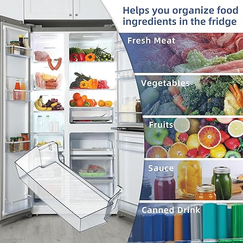 Miniatura 5 de Fetechmate - Estante de repuesto para puerta de refrigerador W11239961 W10900538, estante lateral para refrigerador, paquete de 2 unidades de