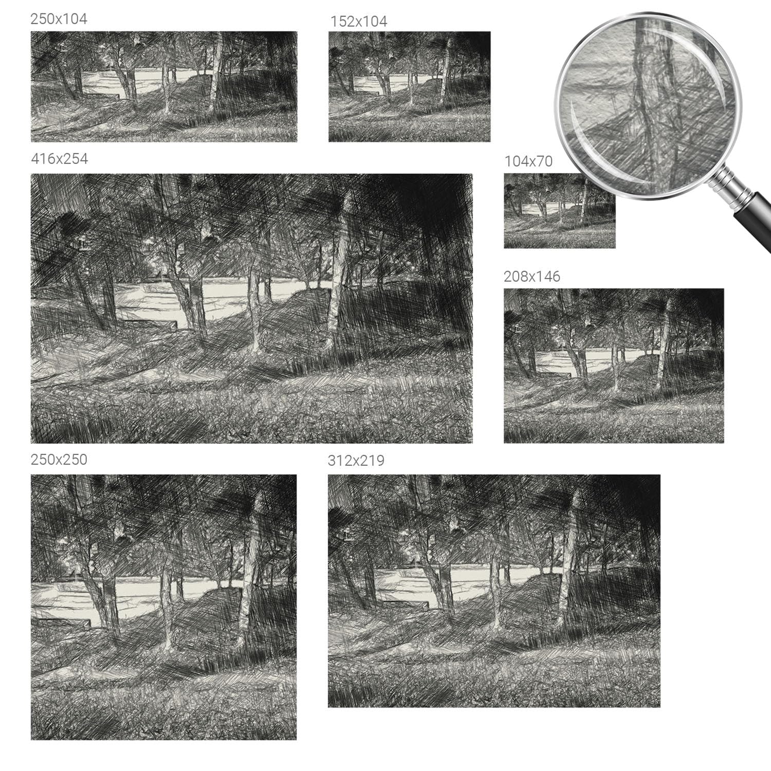 Papel Pintado Textil De Tejido No Tejido 250x250 cm Un paisaje tranquilo