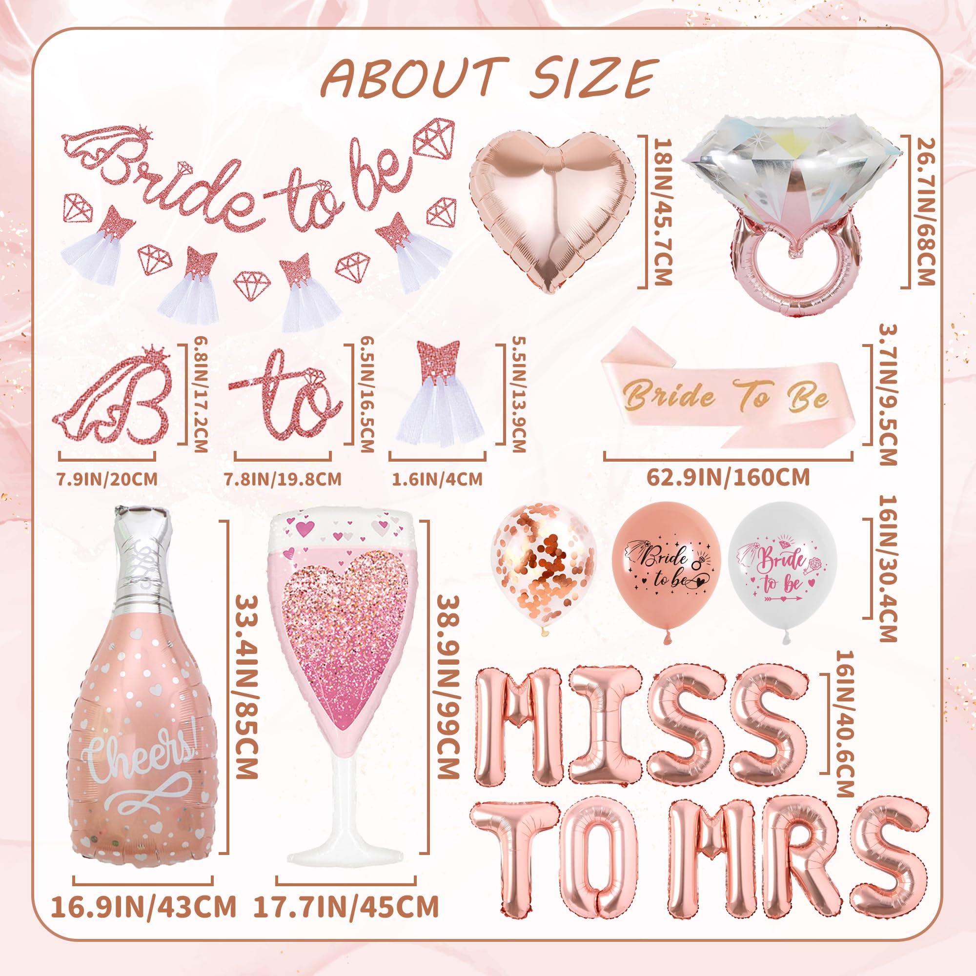Rose Gold Hen Party Decorations - Image 3