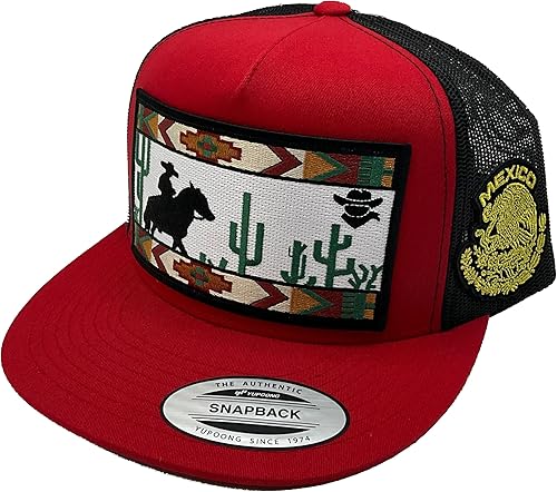 Mexico SOMBRERO DE Rancho ROJO Negro MRSH AL LADO, Negro -