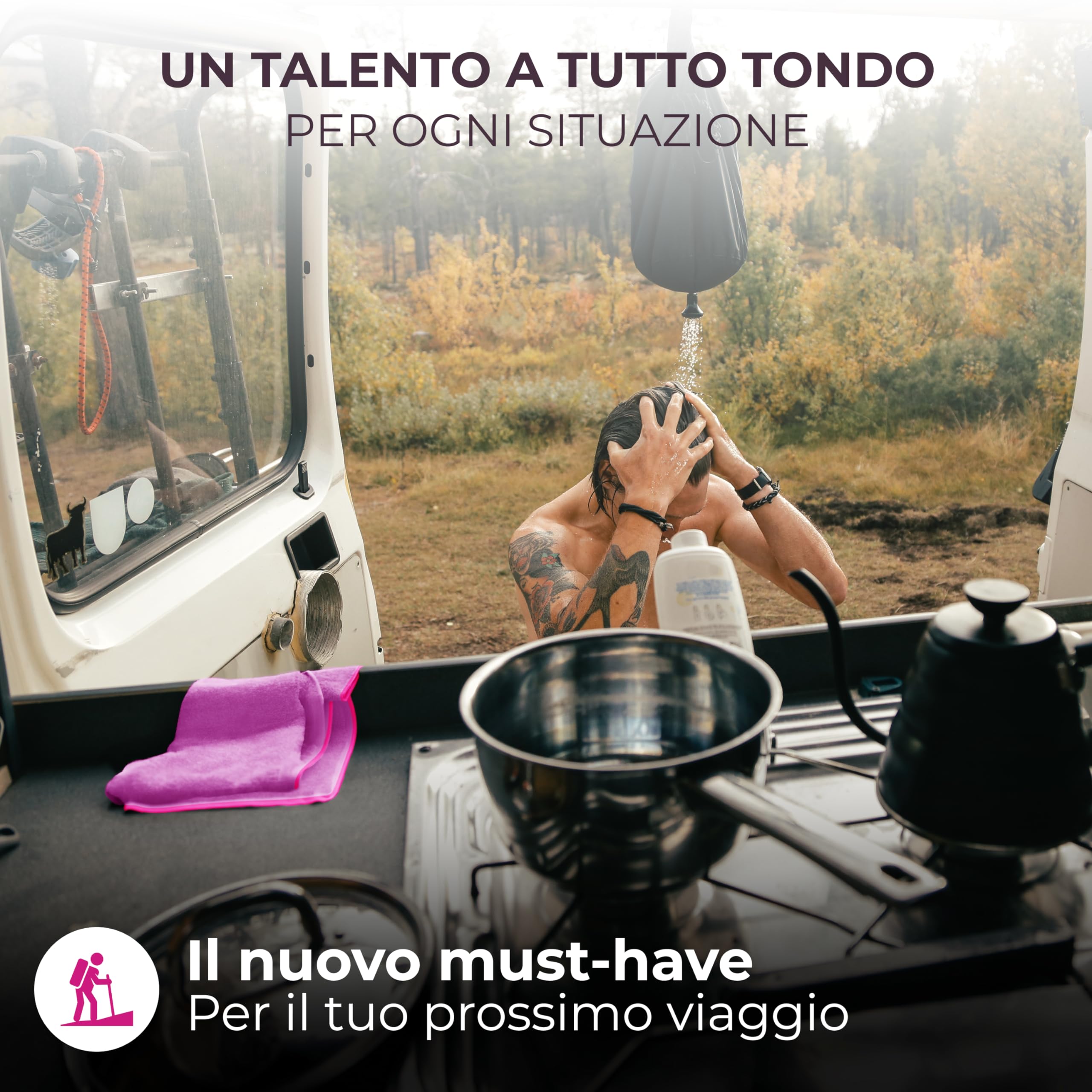 NirvanaShape Asciugamano Microfibra | 14 colori | 8 taglie | Asciugatura Rapida, Leggero, Assorbente | Asciugamano da Viaggio/Asciugamano da Bagno | Ideale per Viaggi, Spiaggia, Yoga, Sauna