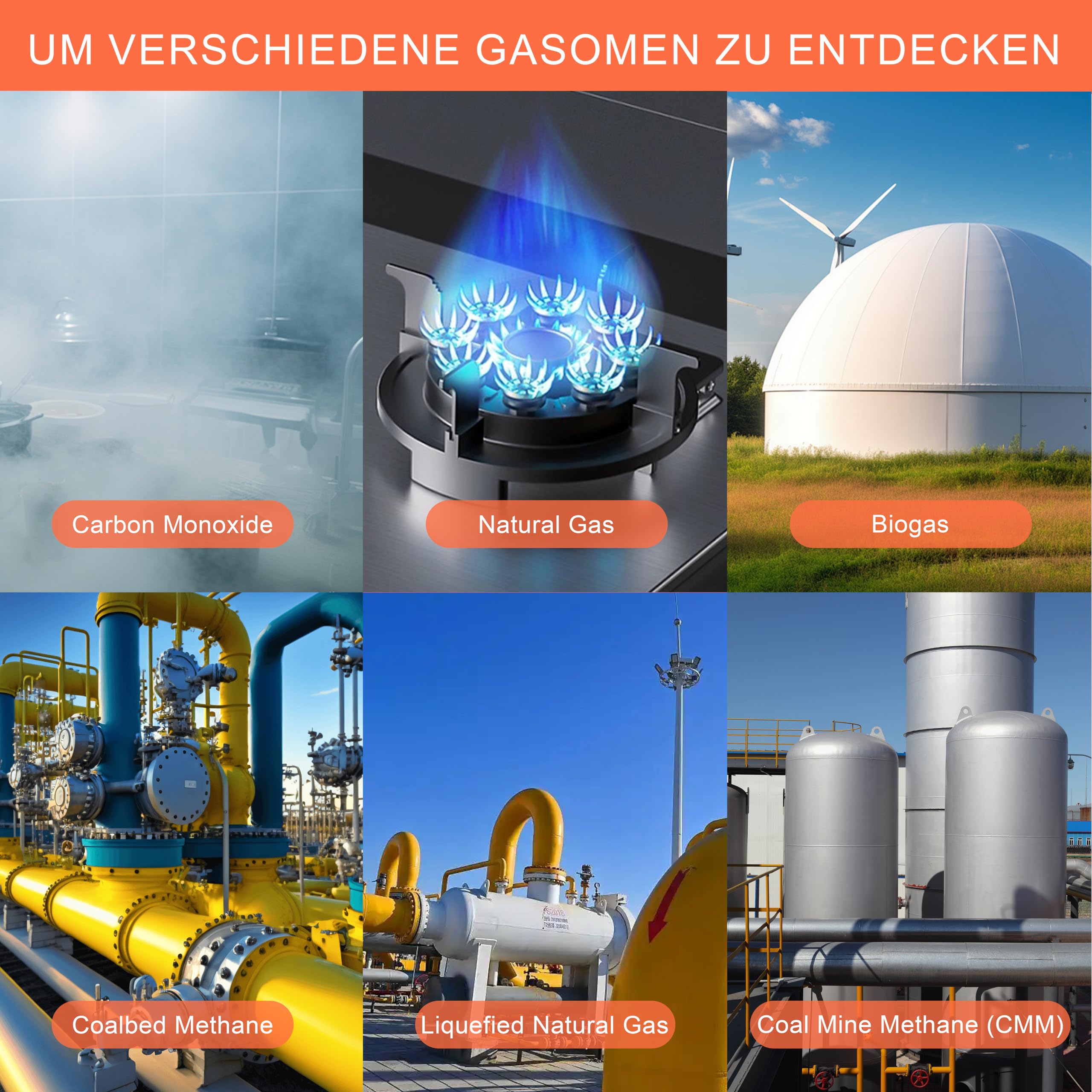 Kohlenmonoxid & Gasmelder Steckdose – CO Alarm erkennt Methan, Erdgas & Propan, mit LCD Display & 85dB Warnton, EN50291 & EN50194 Zertifiziert, zuverlässiger Gasdetektor für Zuhause (2 Stück)