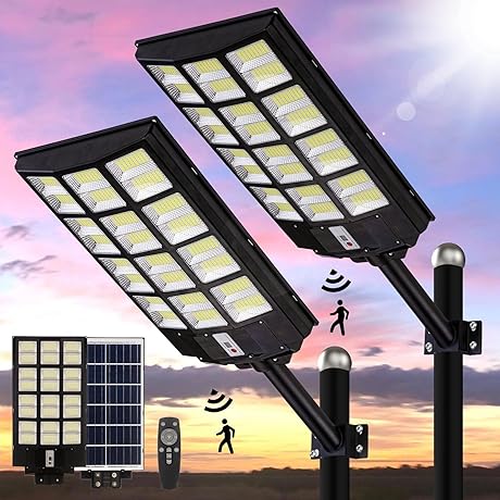 KAQUR 3200W Solar Street Lights Outdoor Waterproof