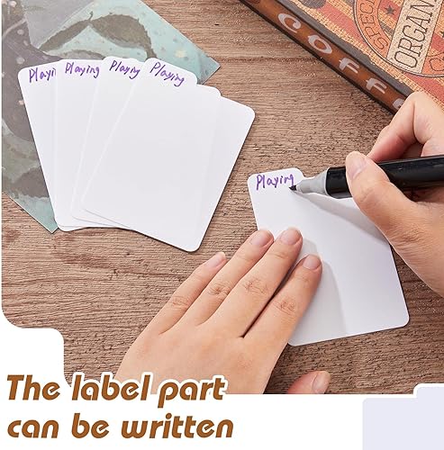 Miniatura 4 de Separadores de tarjetas de plástico para intercambio de tarjetas, organizador de tarjetas blancas para juegos deportivos, negocios, almacenamiento