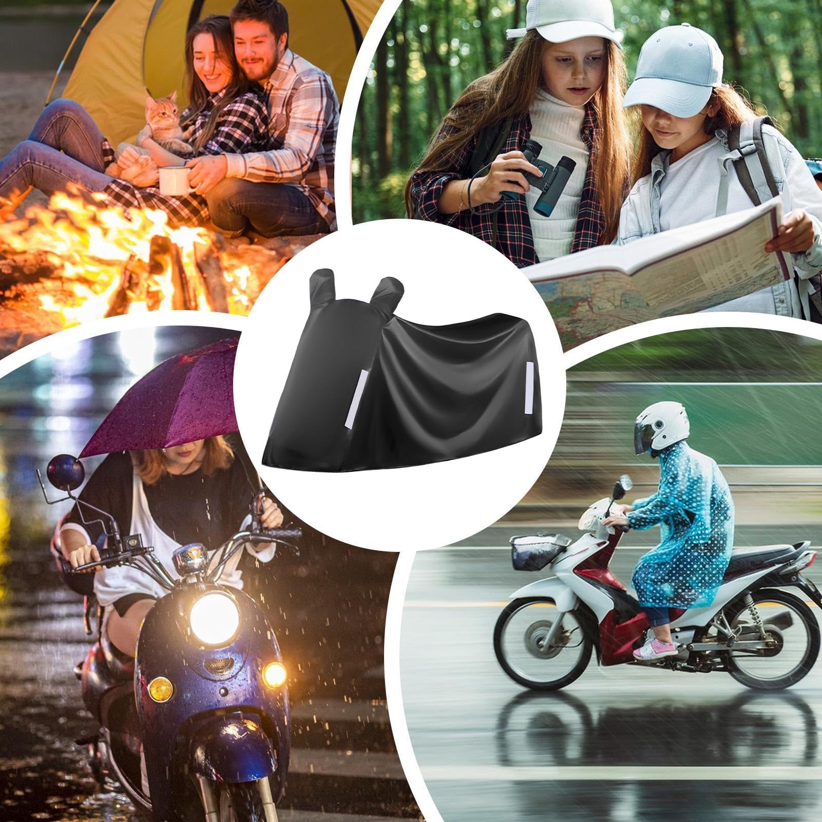Housse de Moto Imperméable Haute Résistance Imperméable Toutes Saisons