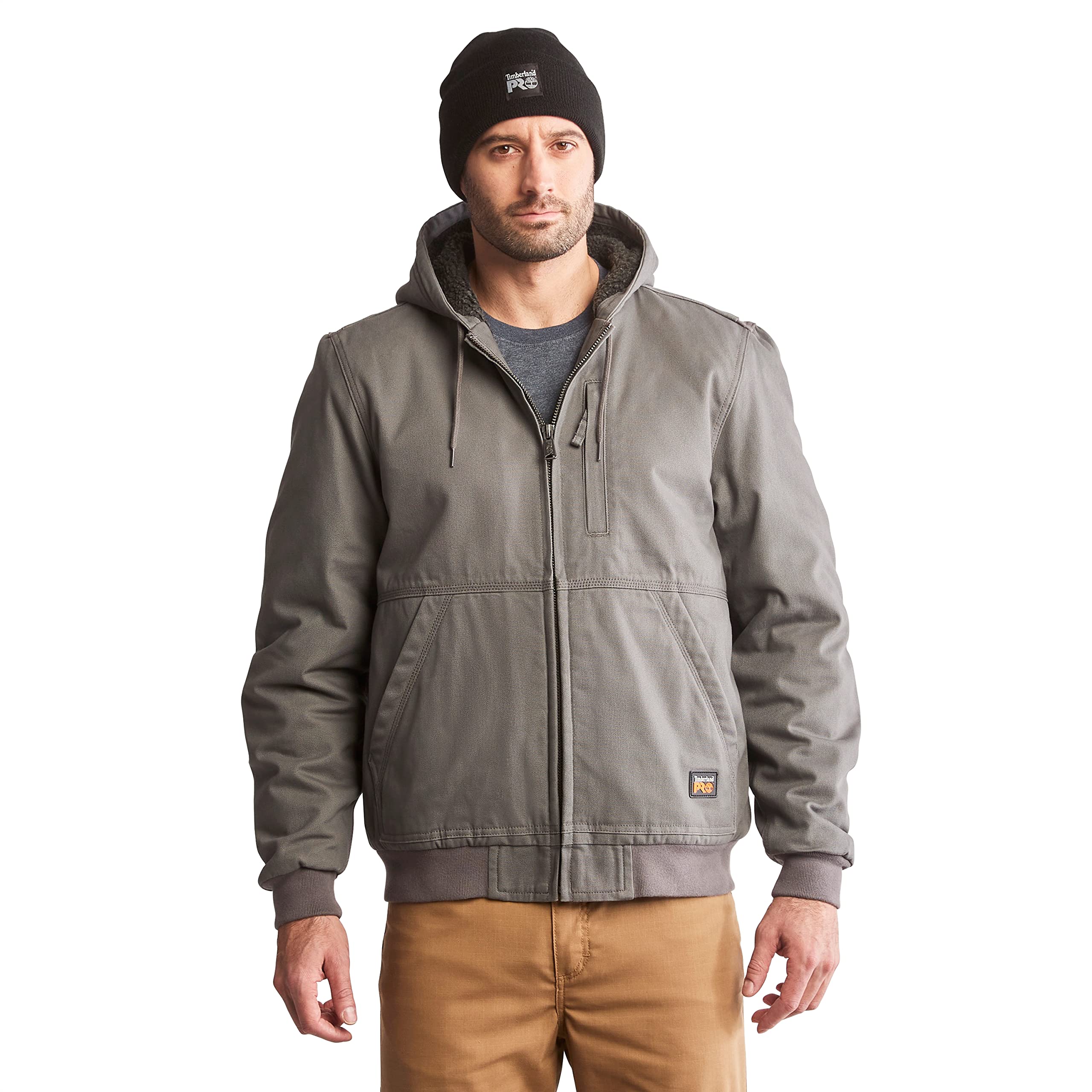 Timberland Men's Gritman Lined Canvas Hooded Jacket