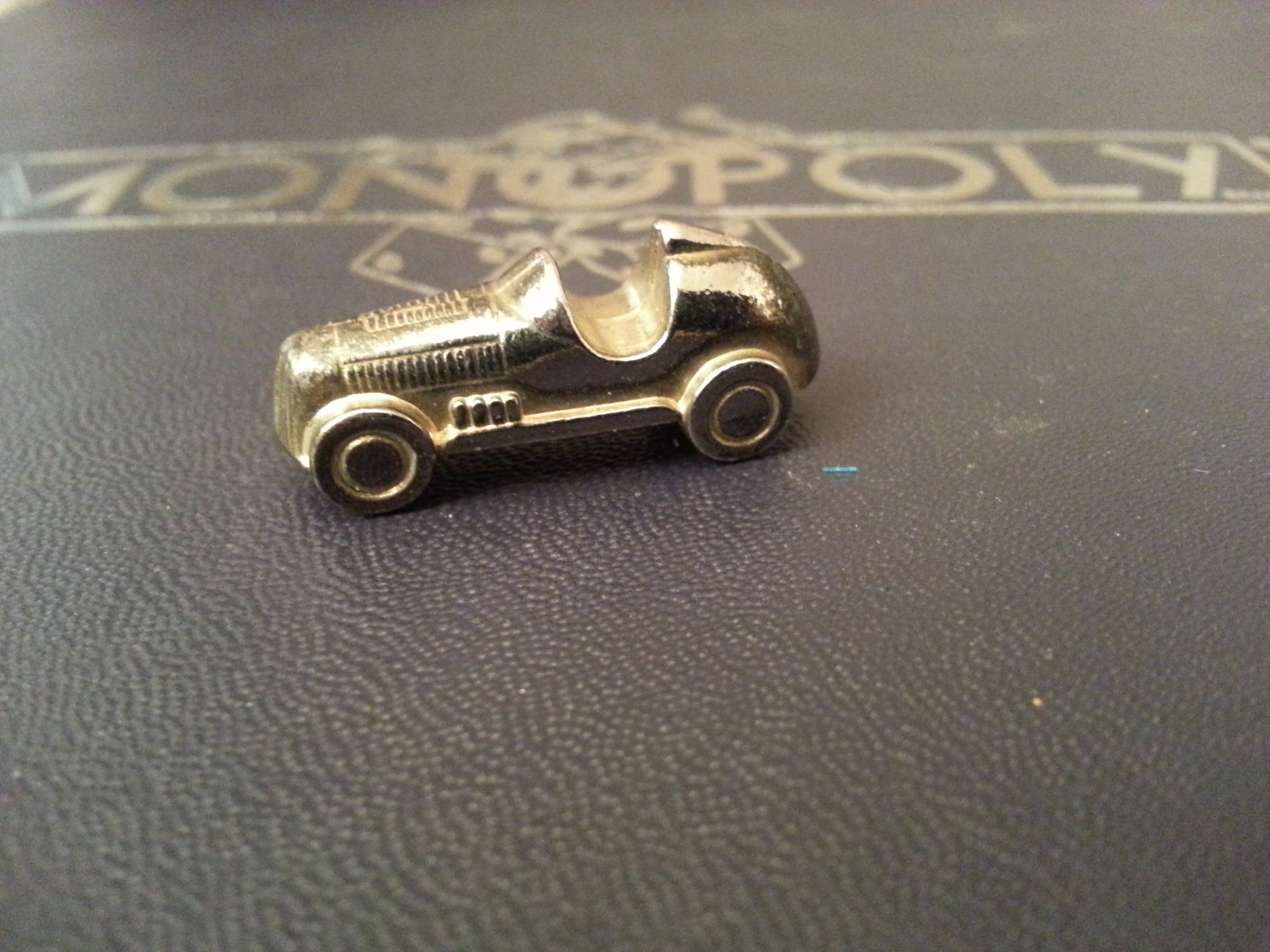 (Read Description Carefully) Monopoly - Deluxe Edition (Replacement Parts Only) Gold Looking Metal Game Token/Piece - Automobile Car