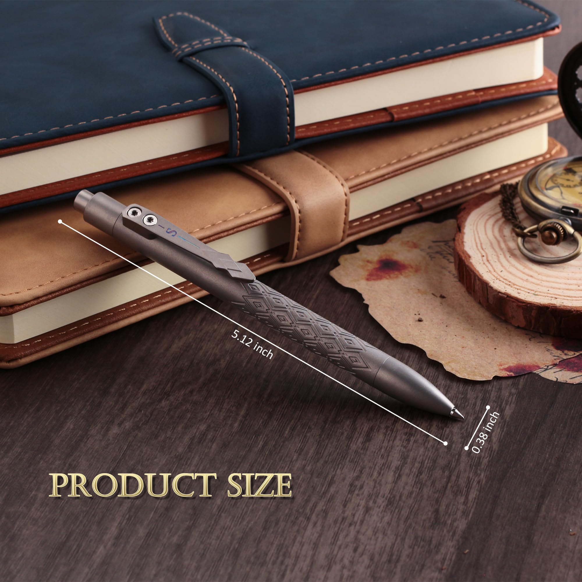 SMOOTHERPRO Penna a sfera in titanio/penna Bolt Action