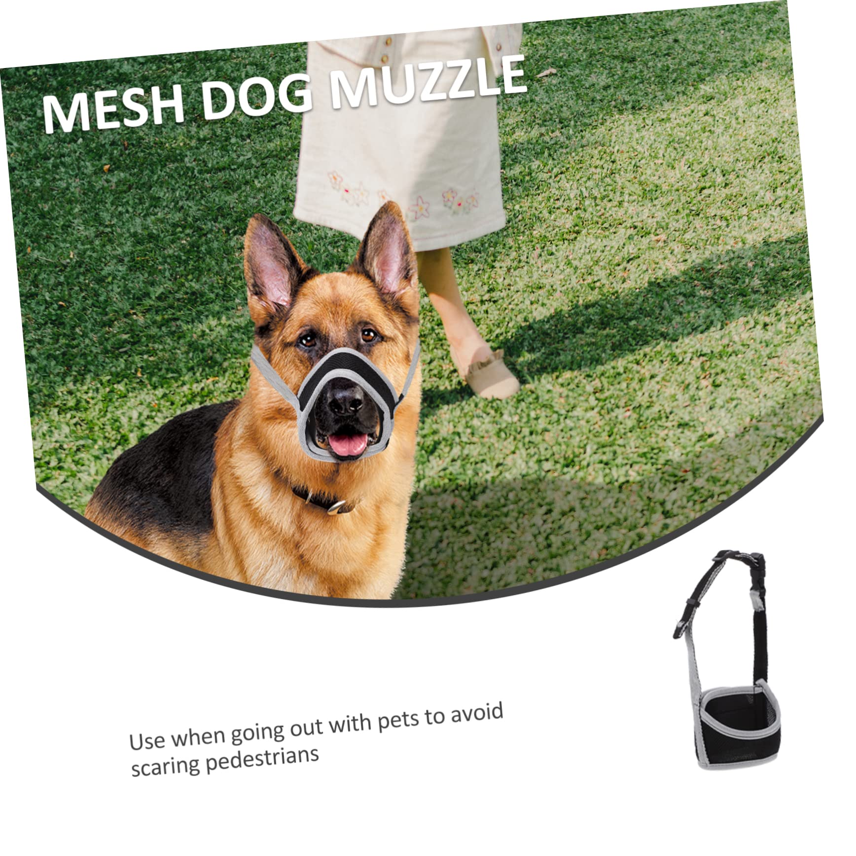Beaupretty 5pièces Muselière Maille Ajustable pour Chien Les Aboiements Et Morsures Confort Optimal pour Chiens Éclatant