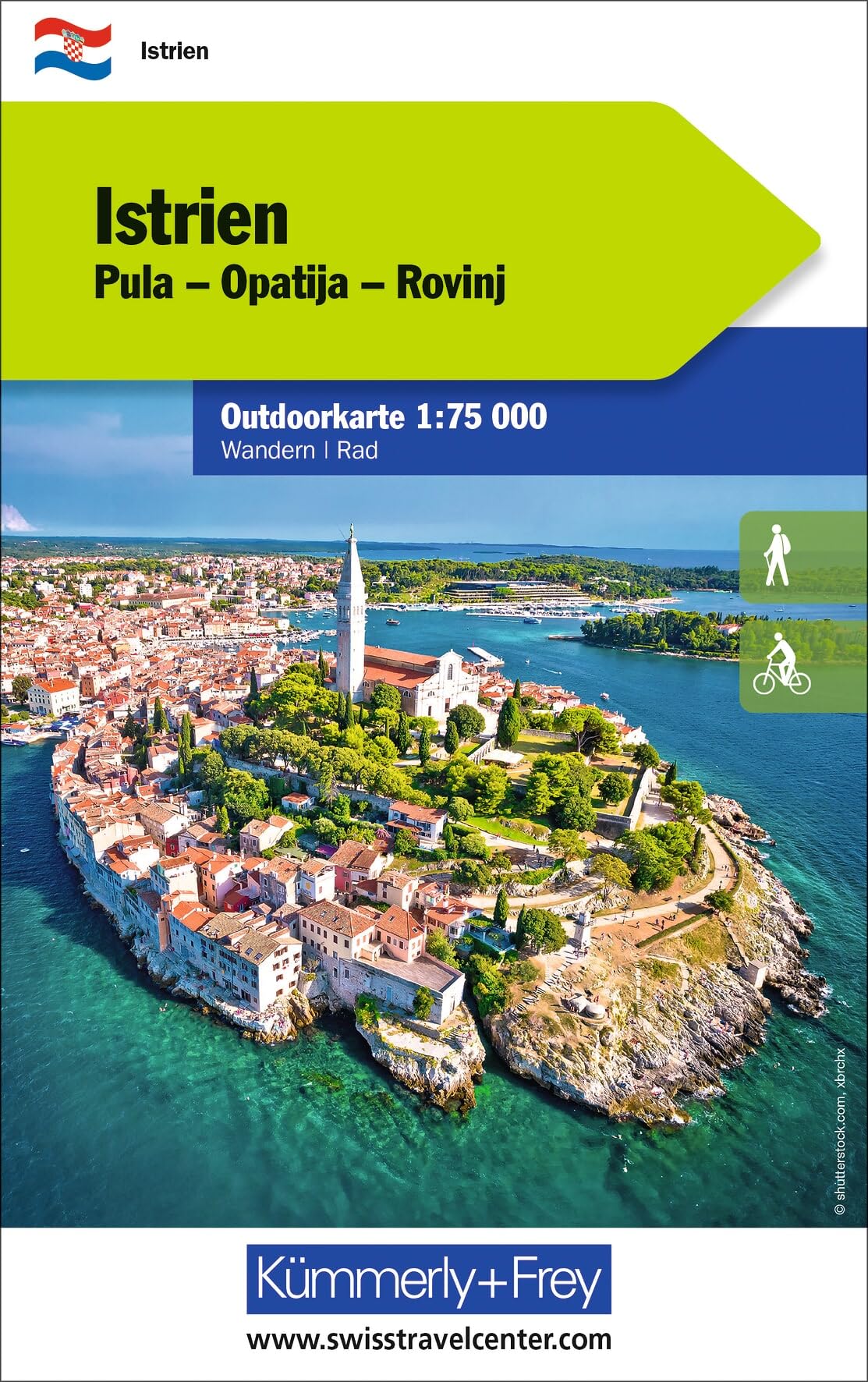 Istria: Mit Pula, Opatija und Roviaj. Touren für Wanderer, Biker und mehr! Wetterfest und leicht lesbar (Outdoor maps Croatia)