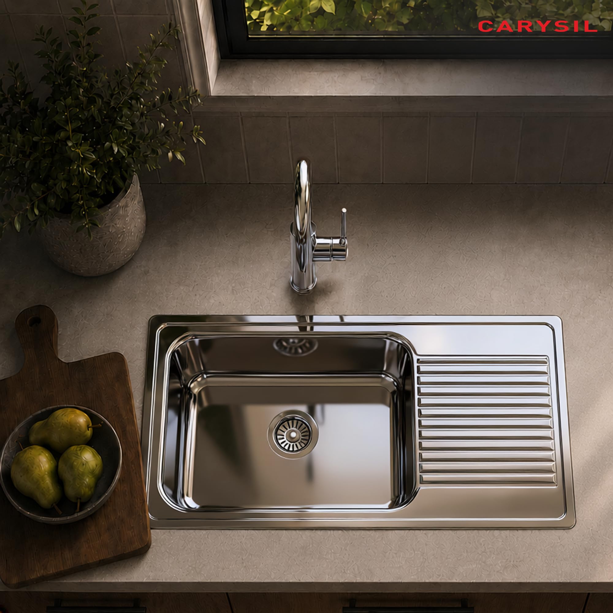 Carysil VSG Pro Stainless Steel Sink - Deep Bowl, FREE SHIPPING -12