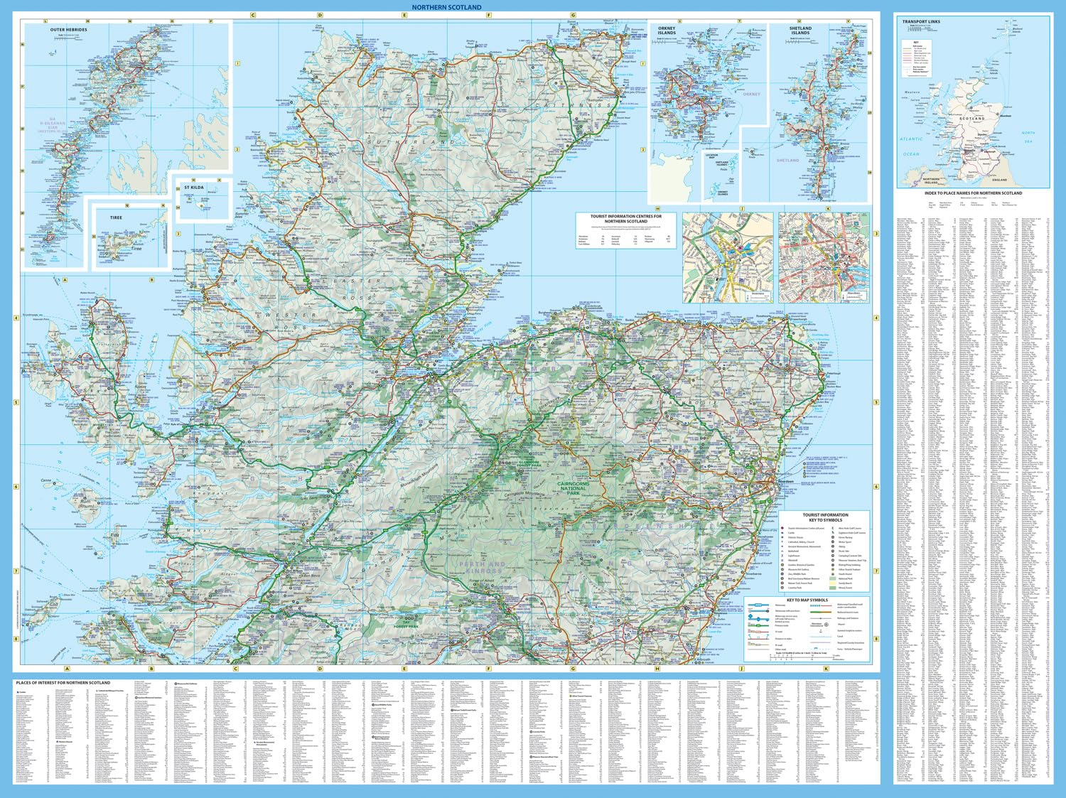Scotland Touring Map: Ideal for exploring Scotland