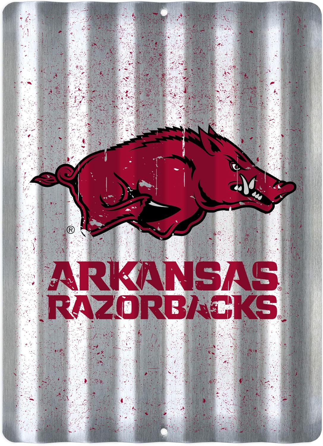 Rico Industries NCAA 12" X 16" Tin Metal Roof Sign