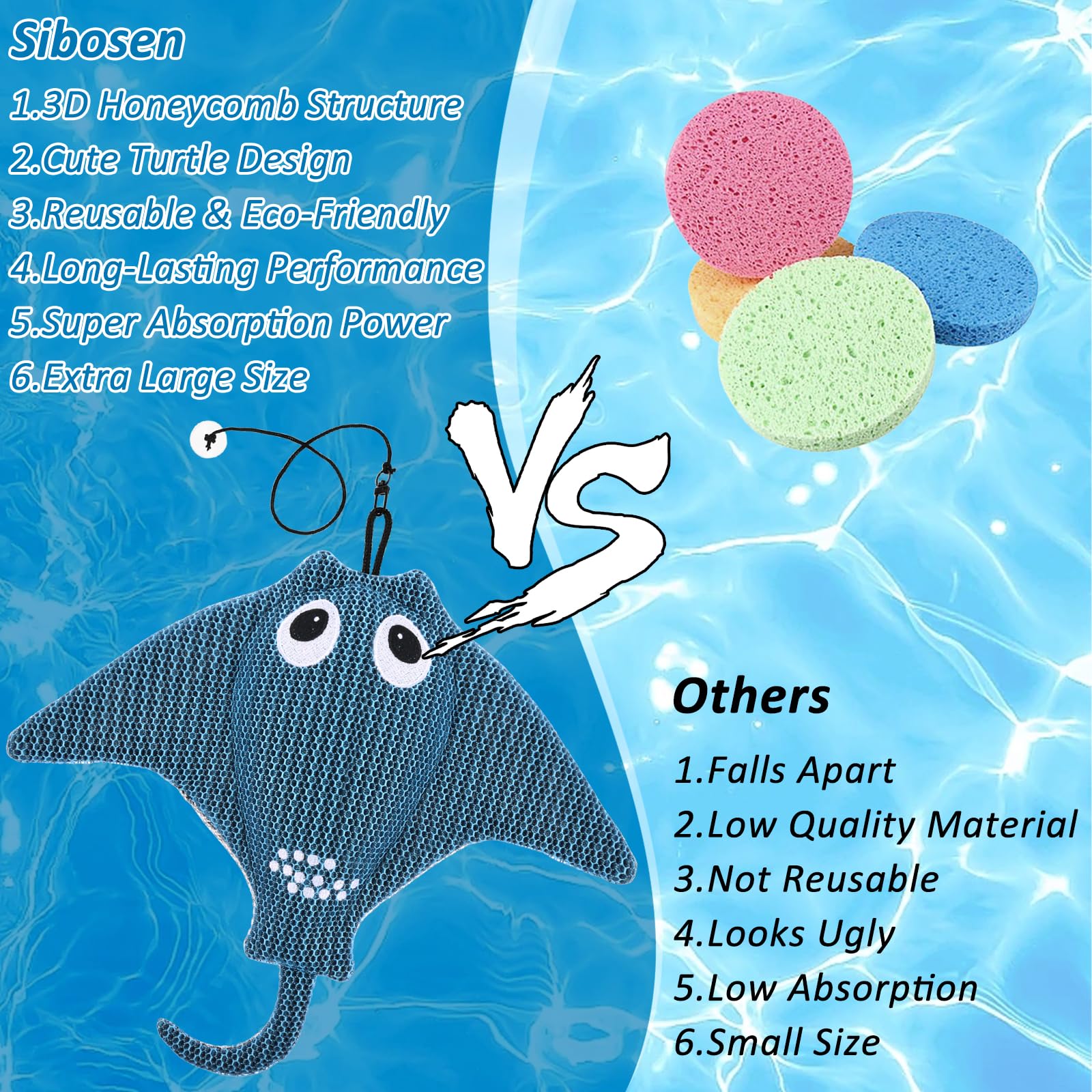 Absorbeur D'écume à Bain à Remous, éponge à Lave-vaisselle