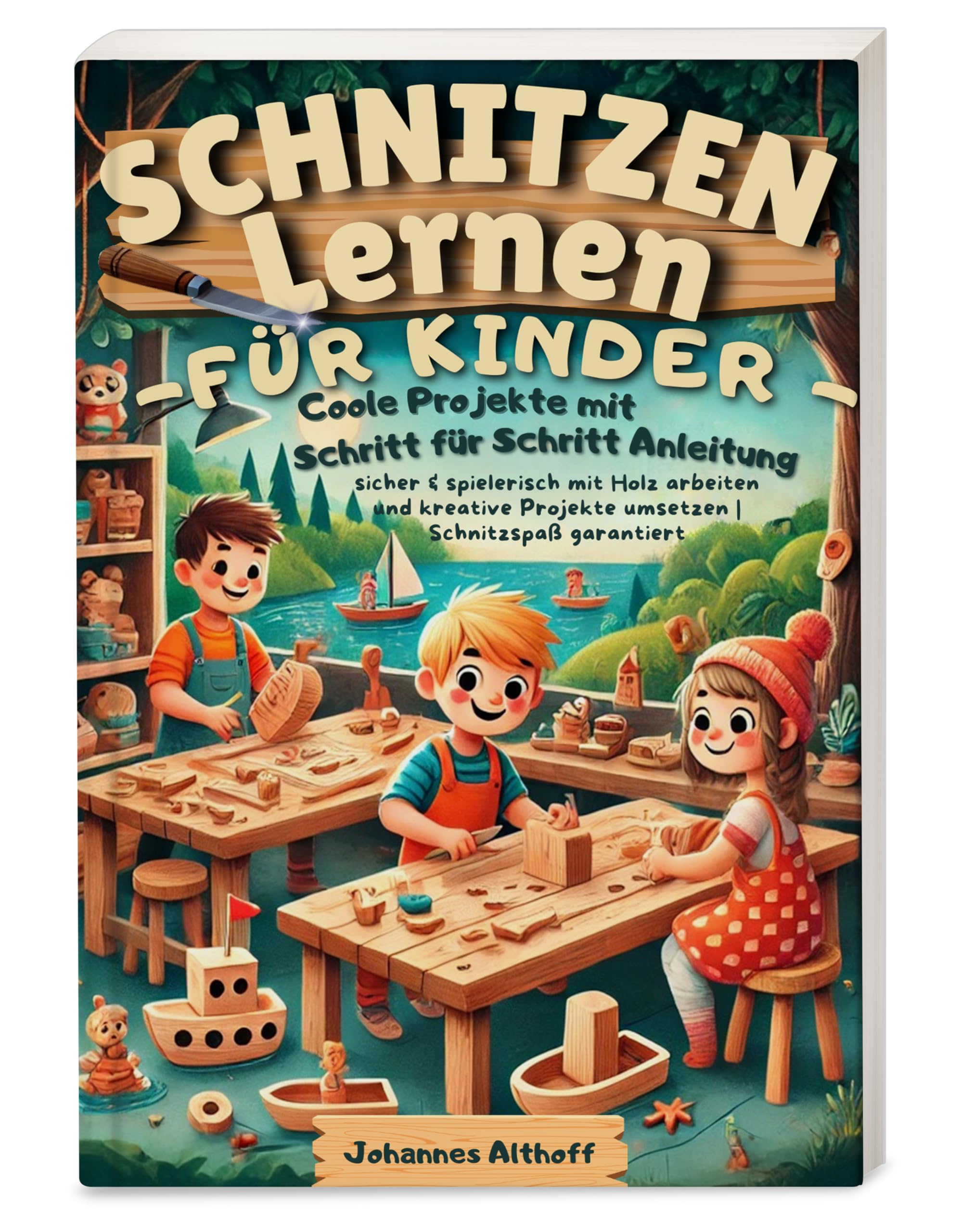 Schnitzen lernen für Kinder: Entdecke anfängerfreundliche Holzprojekte mit kindgerechter Schritt-für-Schritt-Anleitung – sicher & spielerisch mit Holz ... Projekte umsetzen | Schnitzspaß garantiert