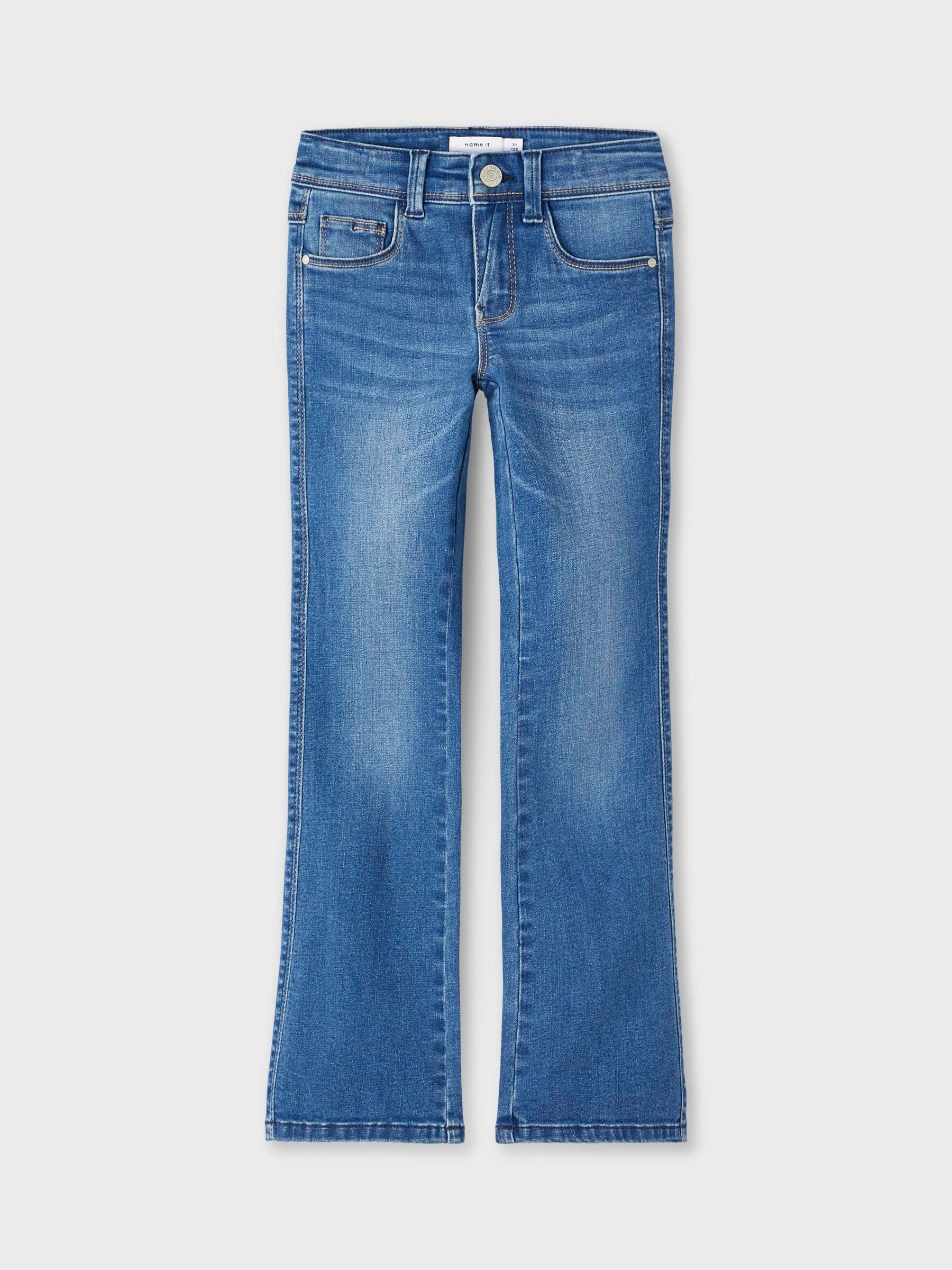 NAME IT Skinny Boot Jeans 1142-au Noos Pantalones Anchos Niñas