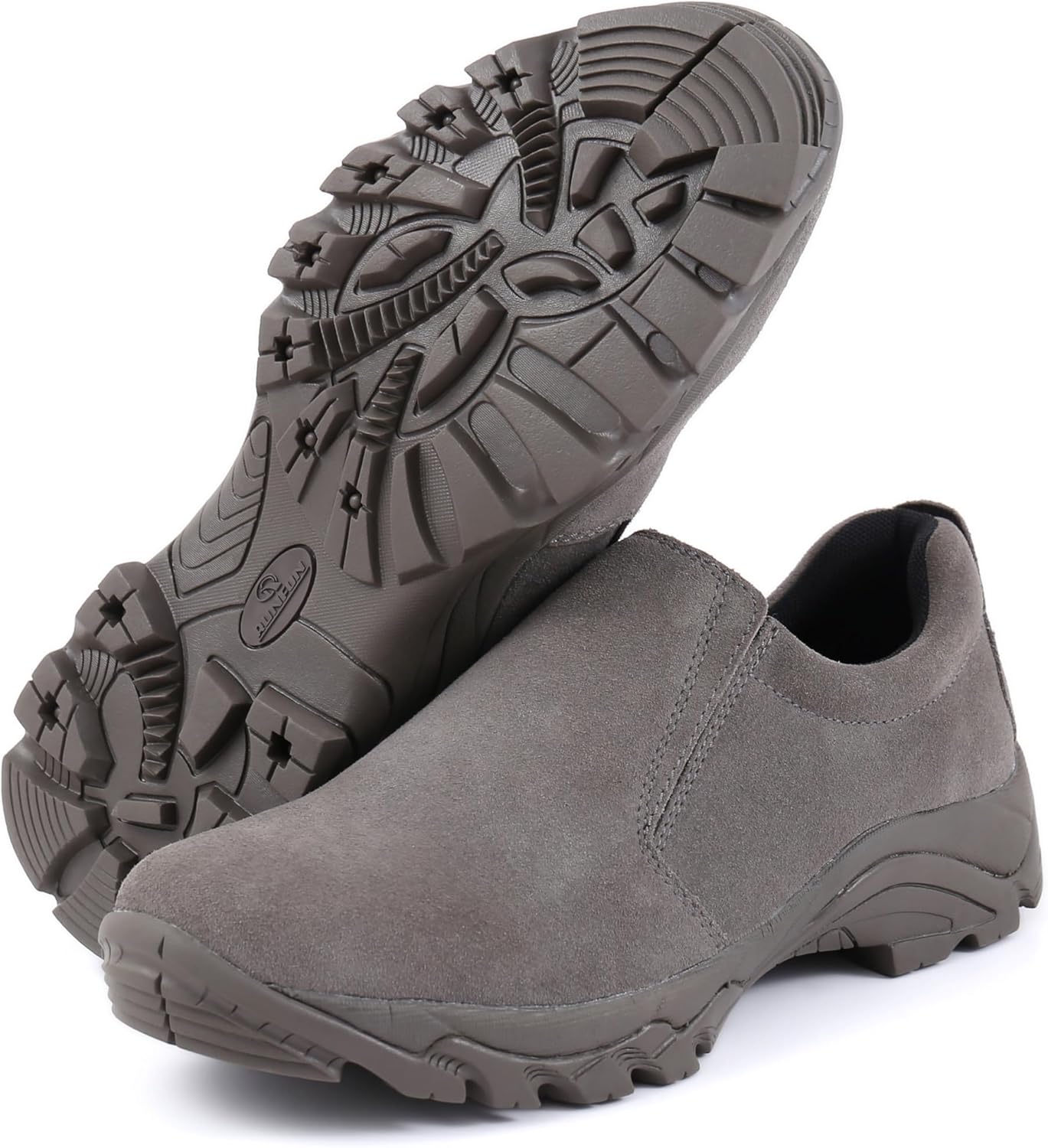 Men's Leather Slip-on Shoes, Lightweight Comfortable Versatile Stylish Loafers with Steel Shank