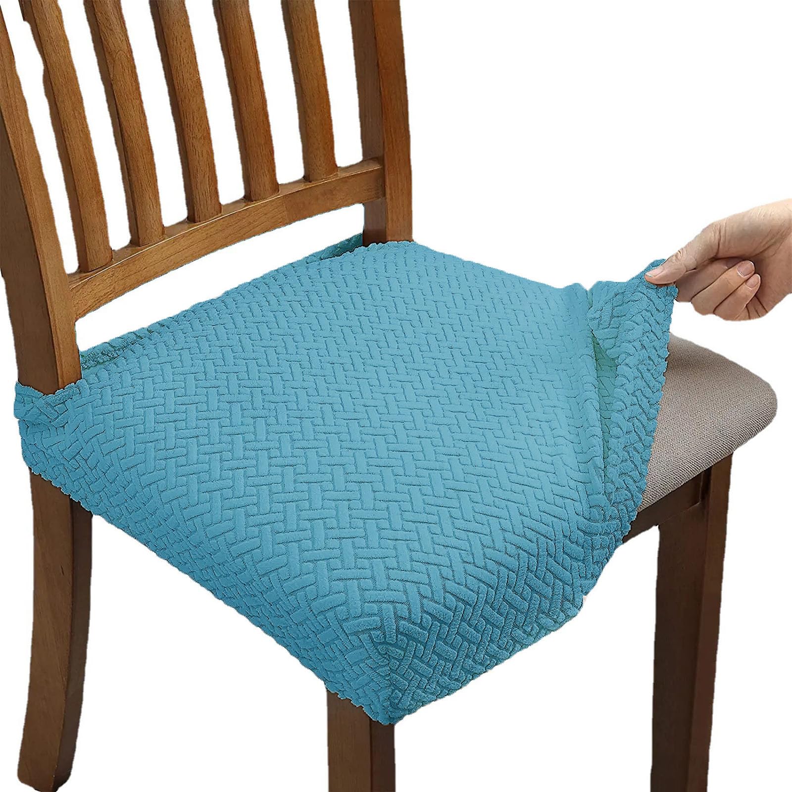 Kaeltsyn Stretchable Chair Slipcover for Home Hotel Use, Spill Polyester Fabric Stretch Waterproofs Dining Chair Cover