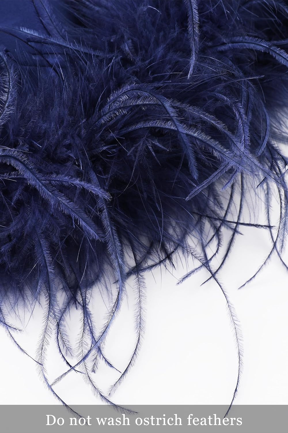 PRODESIGN Satin Kimono Robe Long Silky Bathrobe with Ostrich Feather Trim Sleepwear Wedding Bridesmaid Dressing Gown - Image 5