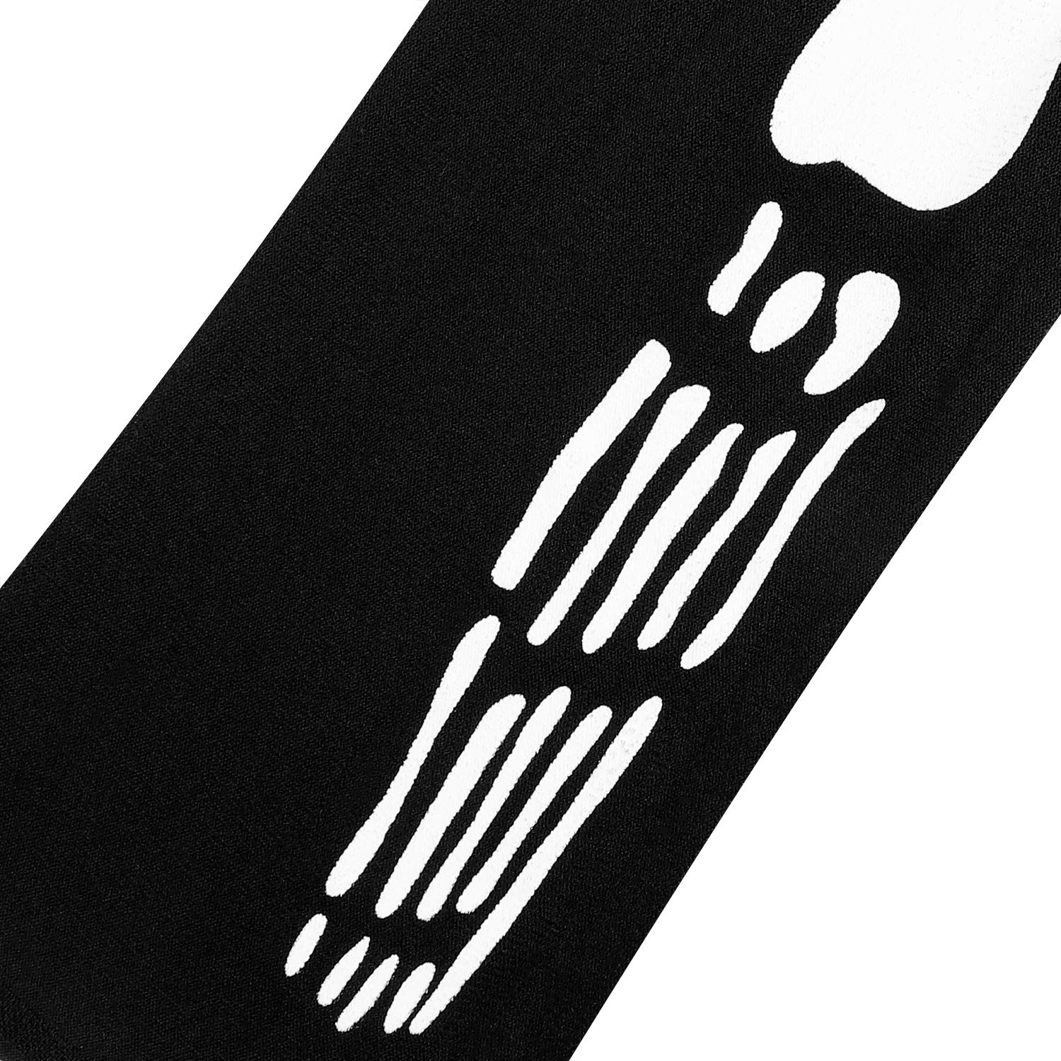 ITODA Halloween Bloody Stocking Skeleton Skull Stockings Horrible Ghost Bloody Stocking Scary Party Cosplay Bloody Socks Women Girls Over Knee Thigh Long Stocking for Nurse Dead Zombie Bride - Image 3