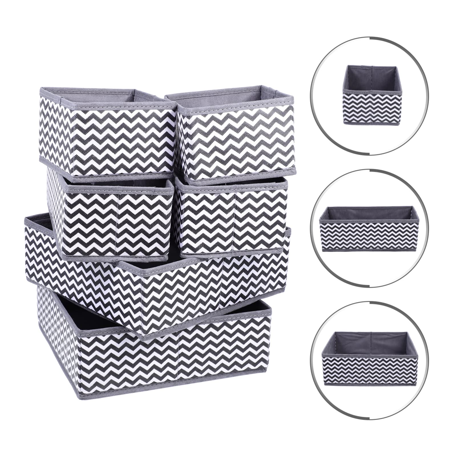 Alipis 6pièces Boîtes De Rangement Pour Sous-vêtements Boîtes à Chaussettes Et Slips Organisateur De Maison Simple