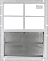 Vista 1 de Shed Windows and More Cobertizo de almacenamiento de ventana de 18 x 23 pulgadas, color blanco, cobertizo de almacenamiento de ventana de cobertizo