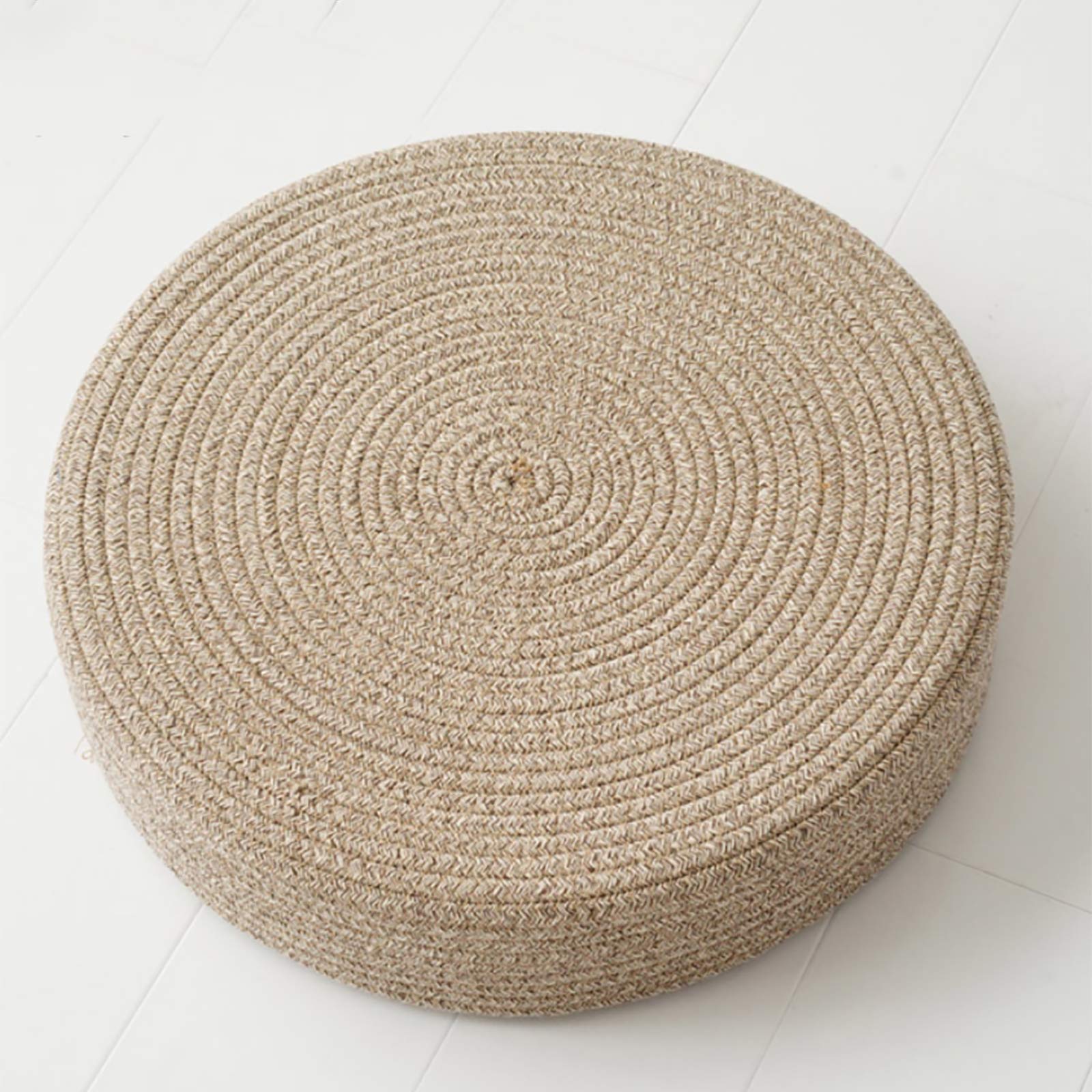 Cojín de meditación yoga con tatami redondo texturizado y acolchado de gran espesor