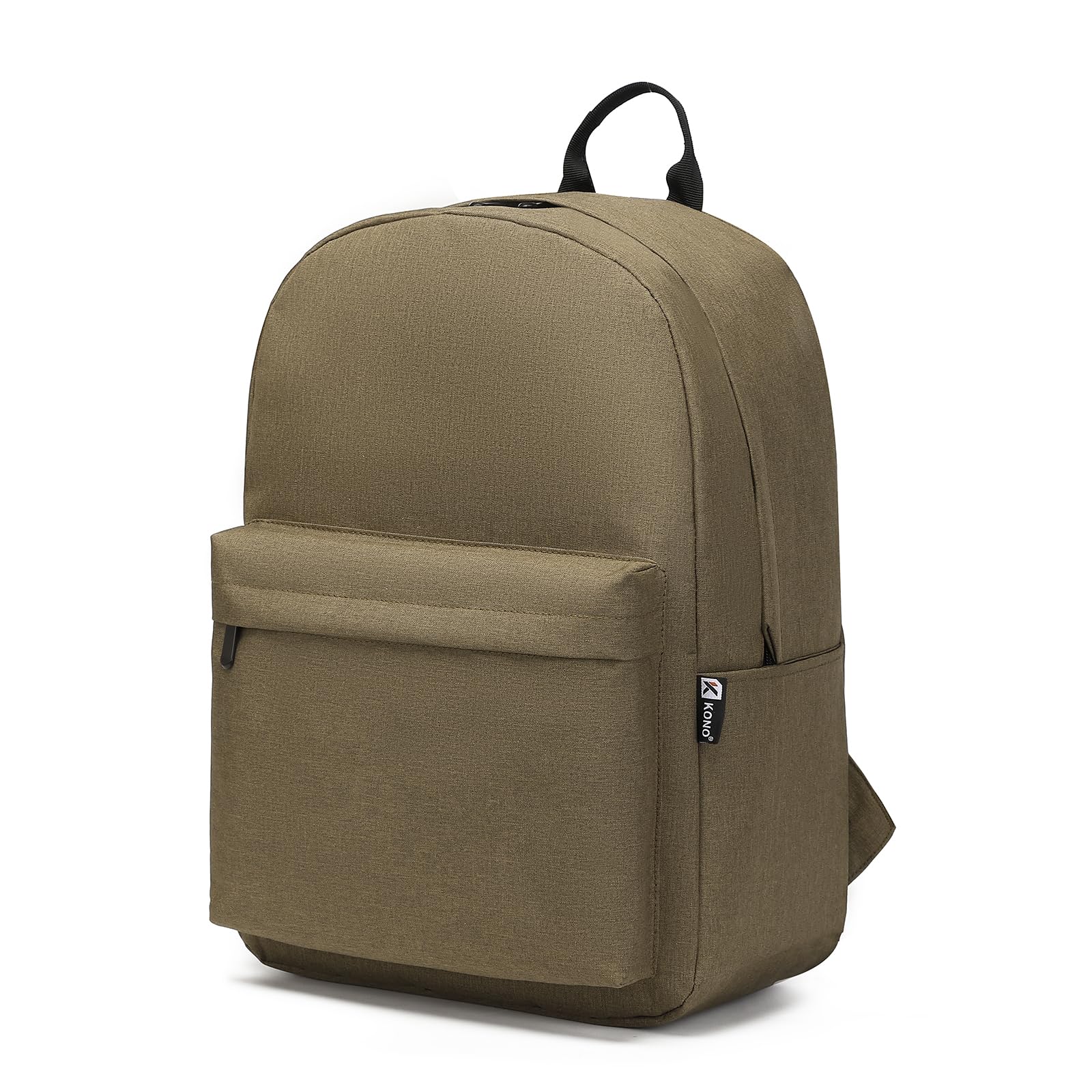 Kono Children's Backpack School Bag for Boys and Girls Lightweight Rucksack for Teenagers Students Bookbag Travel Casual Daypack Women Men (Brown)