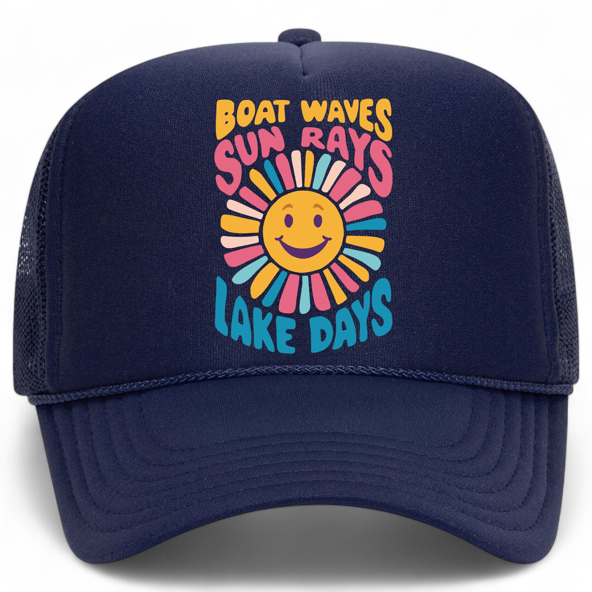 Boat Waves, Sun Rays, and Lake Days Trucker Hat