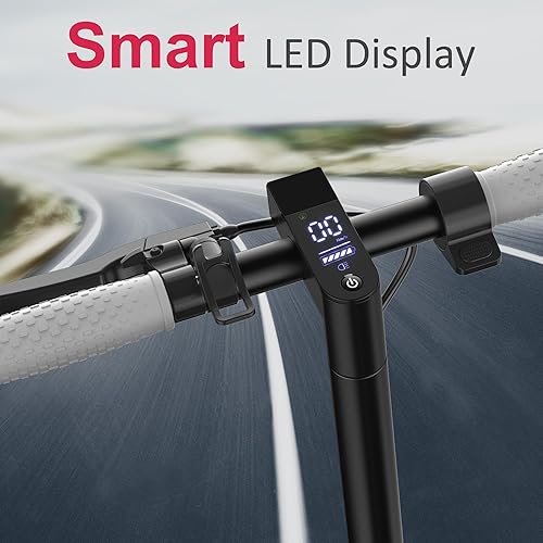 Miniatura 4 de Electric Scooter, 8.5'' Solid Tire, Max 21-23 Miles Range, 350W Motor, Max 19 MPH Speed, Dual Braking, Folding Commuting Electric Scooter Adults