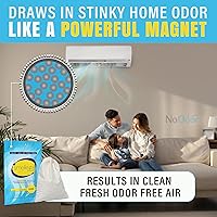 Vista 8 de SMELLEZE Bolsa desodorante reutilizable para eliminar olores en el hogar, eliminador de olores natural para el hogar, elimina el olor apestoso sin