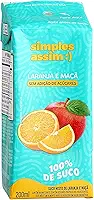 Suco Simples Assim Laranja e Maçã 200ml