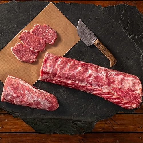 Carne de cerdo cruda Lomo ibérico - 6 lb  2.7 kg - TODO NATURAL - SIN GLUTEN - SIN OGM - GARANTIZADO POR LA NOCHE