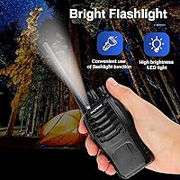 Vista 3 de Walkie Talkies Baofeng 888S recargables de largo alcance con auriculares para adultos, radio profesional de 16 canales, radios de mano