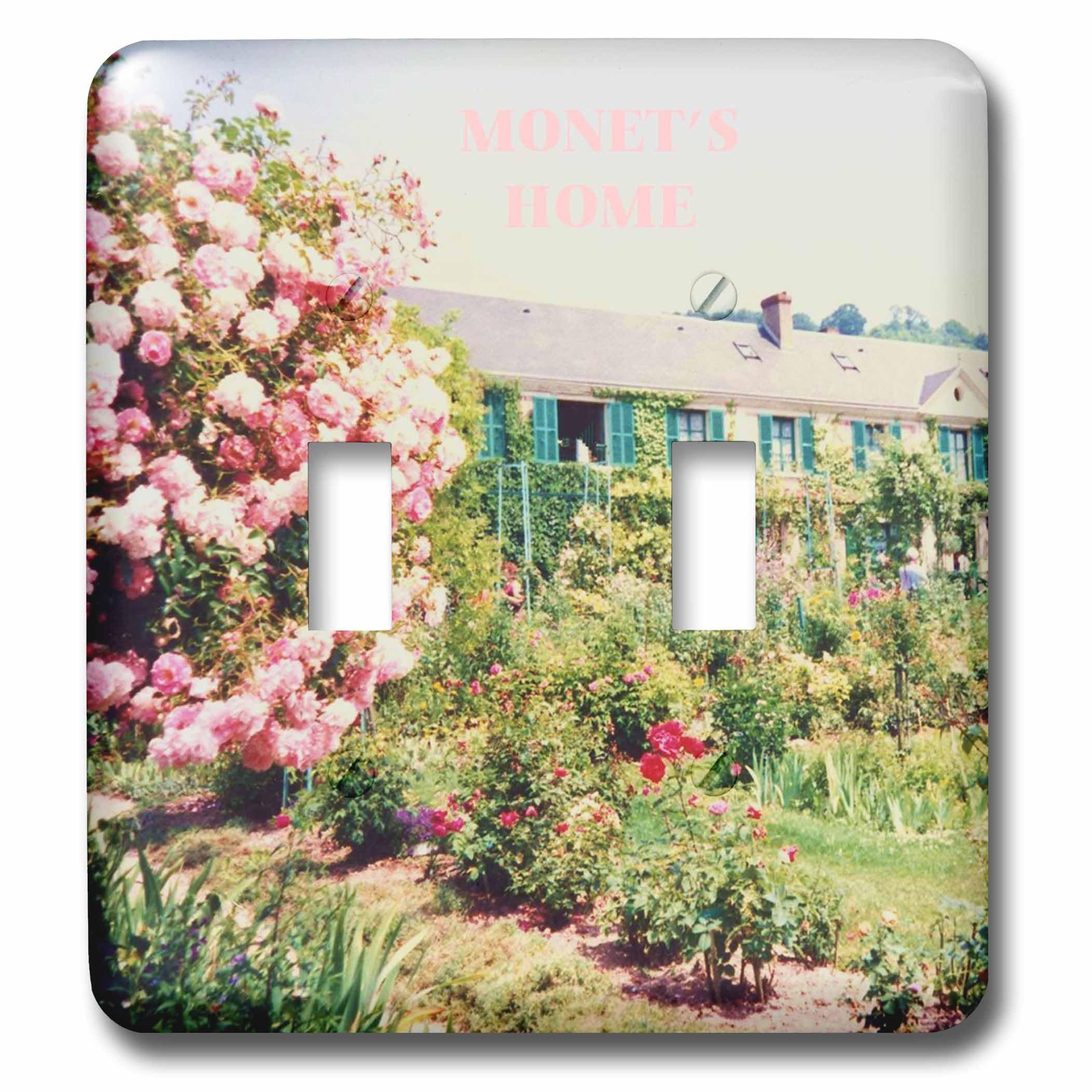 Interrupteur baïonnette Monet s Home 3dRose LSP_28370_2 décoration murale
