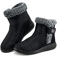 Winter Snow Boots for Women Comfortable Warm Fur Lined Ankle Booties Non Slip Waterproof Boots for Outdoor Walking