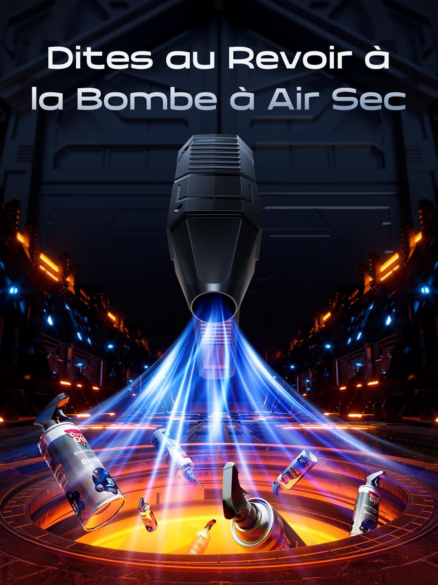 Buy Compressed Air Duster, Cordless Electric Air Blower With 4 Speed Mode, Enhanced 180000 RPM - View #13