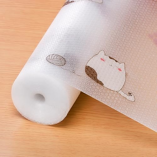 INNOLITES Revestimientos de estantes para armarios de cocina, revestimiento de cajones no adhesivo, forro de EVA para refrigerador, tapetes