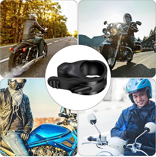 Miniatura 7 de Soporte de acelerador de motocicleta ABS, mango de control de asistencia de crucero, manillar negro, acelerador de motocicleta universal, control de