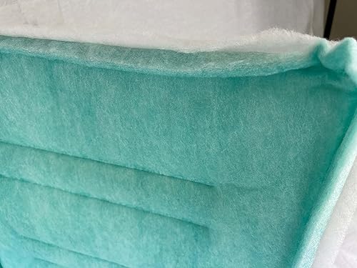 Miniatura 6 de wioboy Almohadilla de filtro de admisión de cabina de aerosol de pintura, 20 "x 20" (20caja) Panel pegajoso con marco de alambre interno