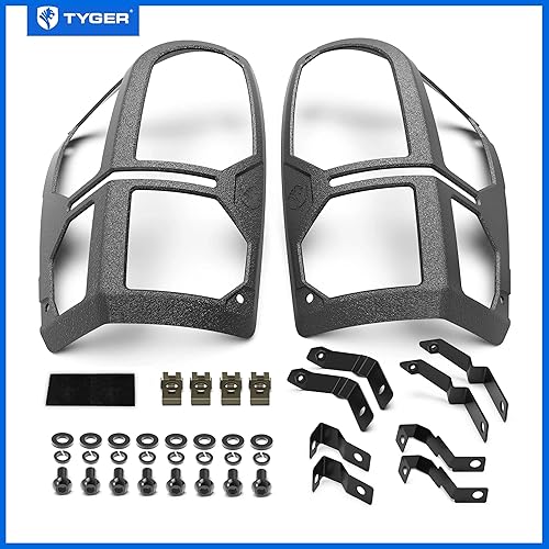 Miniatura 7 de Tyger Auto Pauldrons - Fundas protectoras de luz trasera de aleación de aluminio fundido de alta calidad compatibles con Toyota Tacoma 2016-2023
