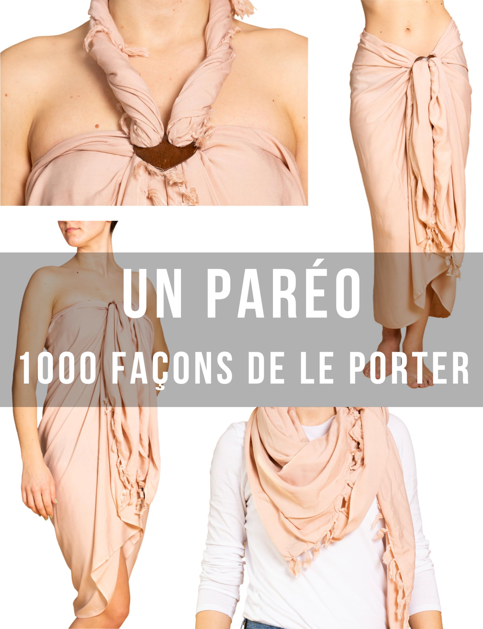 PANASIAM Paréo – opaque & fluide, L & XL, femme & homme. Grand paréo serviette, beach cover-up en viscose douce – production éthique.