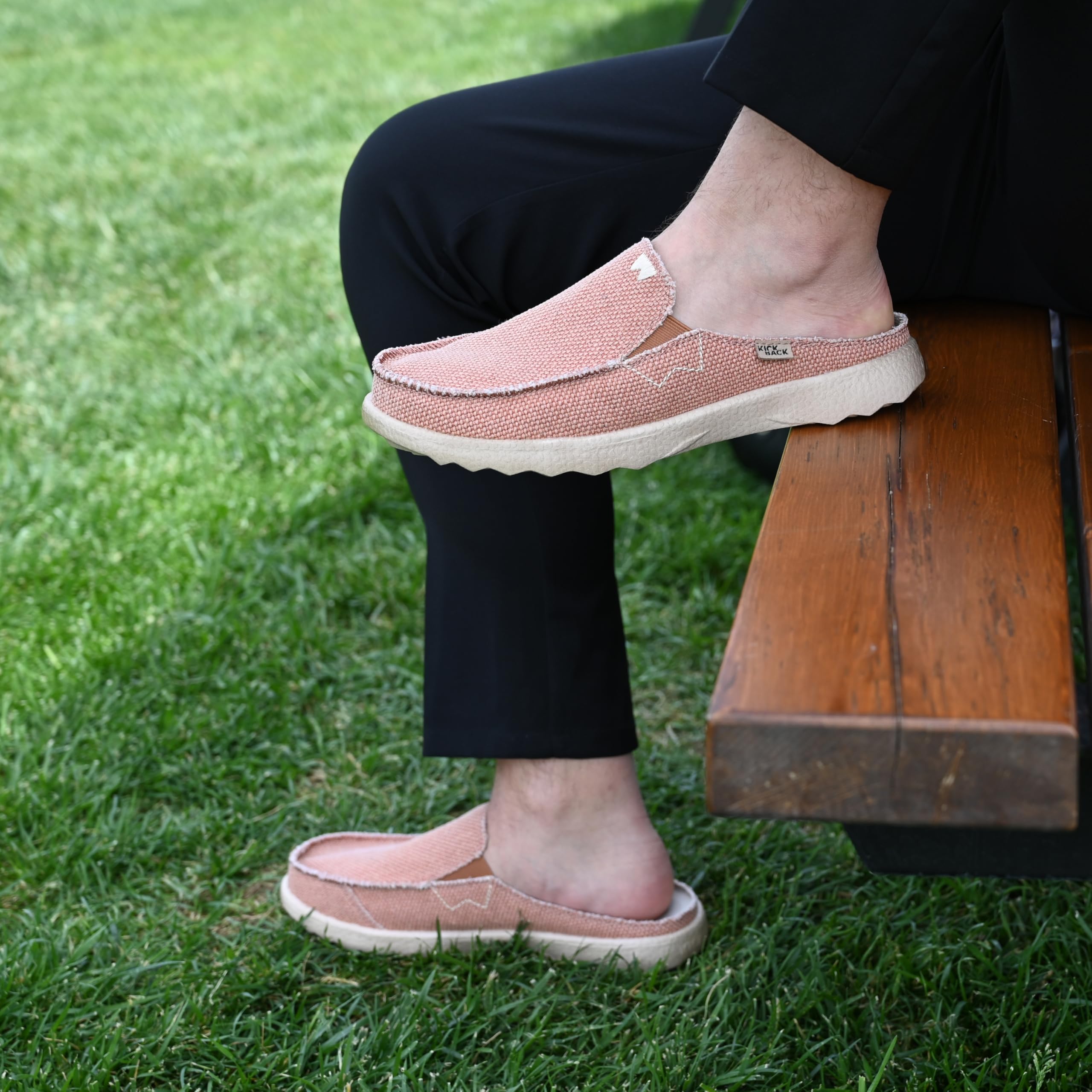 Kickback Chaise 2.0 Wooven Canvas - Herrenschuhe - Leichte Slip On Canvas Schuhe - Loafers für Männer - Slip On oder Slide in Herren Freizeitschuhe