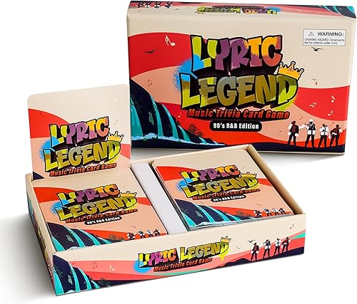 Miniatura 3 de Lyric Legend Bundle - Dos juegos de trivia para hip-hop de los 90 y R&B de los 90, divertidos juegos de música y regalos de música, trivia perfectos
