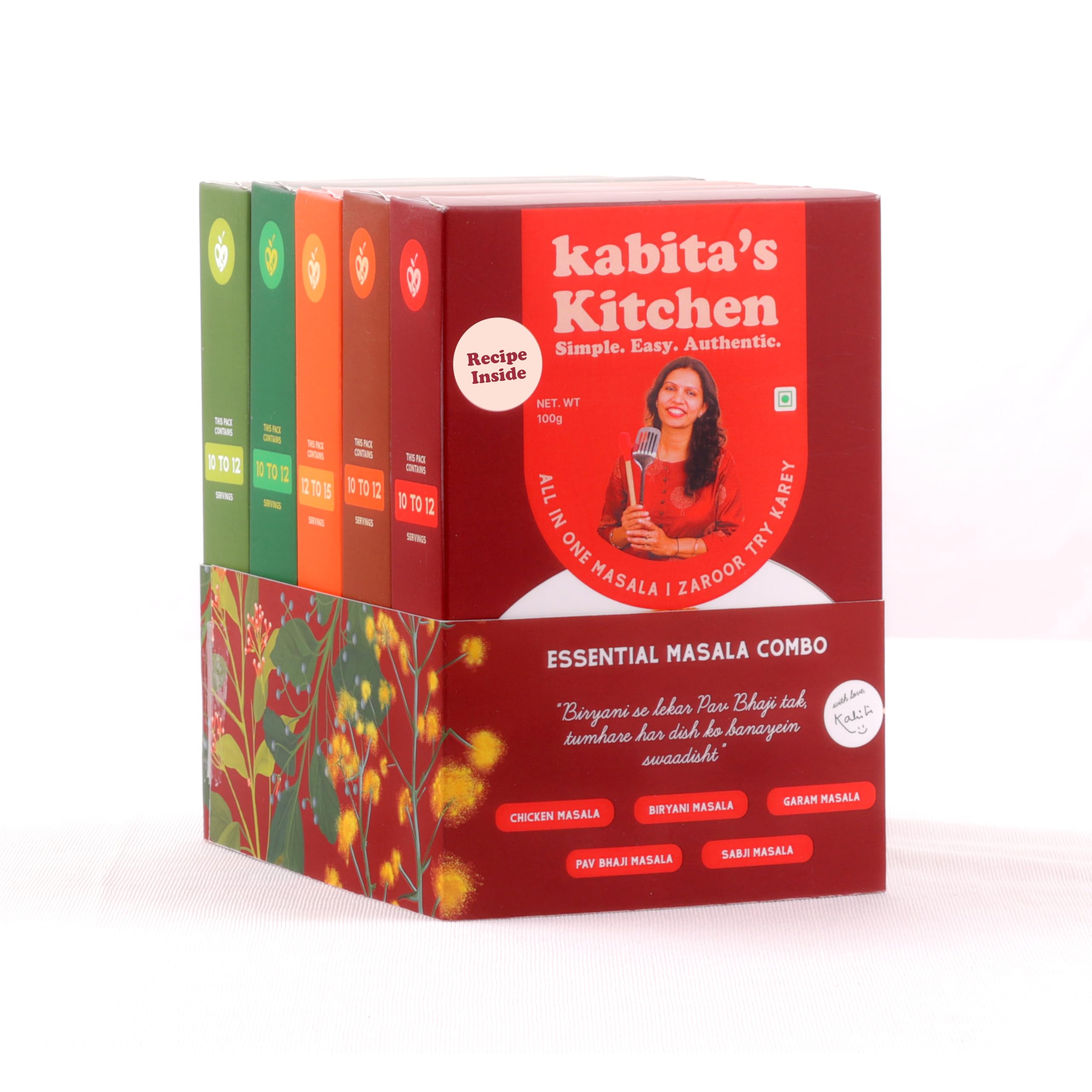 See full amazon price history chart for Kabita’s Kitchen Pack of 5 - Chicken Masala, Biryani Masala, Garam Masala, Pav Bhaji Masala, Sabji Masala | Essential Masala Combo | Authentic Spices | Premium Instant Masalas | No-Preservatives No-Colour Kabita’s Kitchen Pack of 5 - Chicken Masala, Biryani Masala, Garam Masala, Pav Bhaji Masala, Sabji Masala | Essential Masala Combo | Authentic Spices | Premium Instant Masalas | No-Preservatives No-Colour (B0CXQ5JHDK) Amazon Price History, Amazon Price Tracker