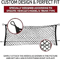 Vista 3 de Envelope Style Automotive Elastic Trunk Mesh Cargo Net for Subaru Forester (SK) 2019-2025 - Premium Trunk Organizer and Storage - Luggage Net for
