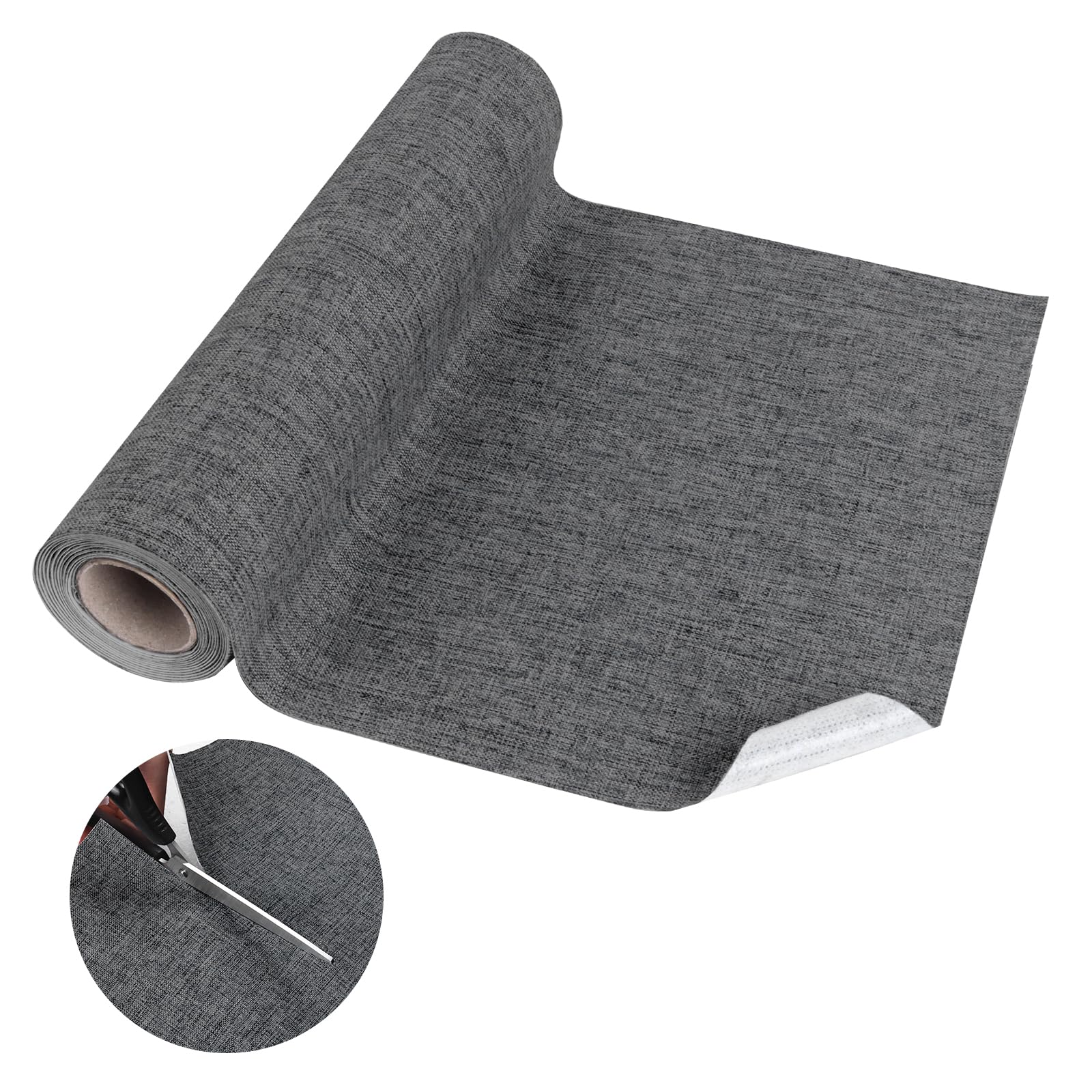 Parches de lino autoadhesivos para tapizar muebles y asientos de coche 1