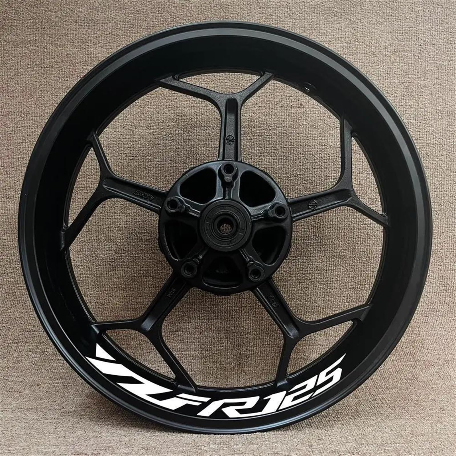 Stickers Motorcycle Wheel Stickers Reflective Rim Motorbike Waterproof Decals for YZF R125 YZFR125(Style 11)